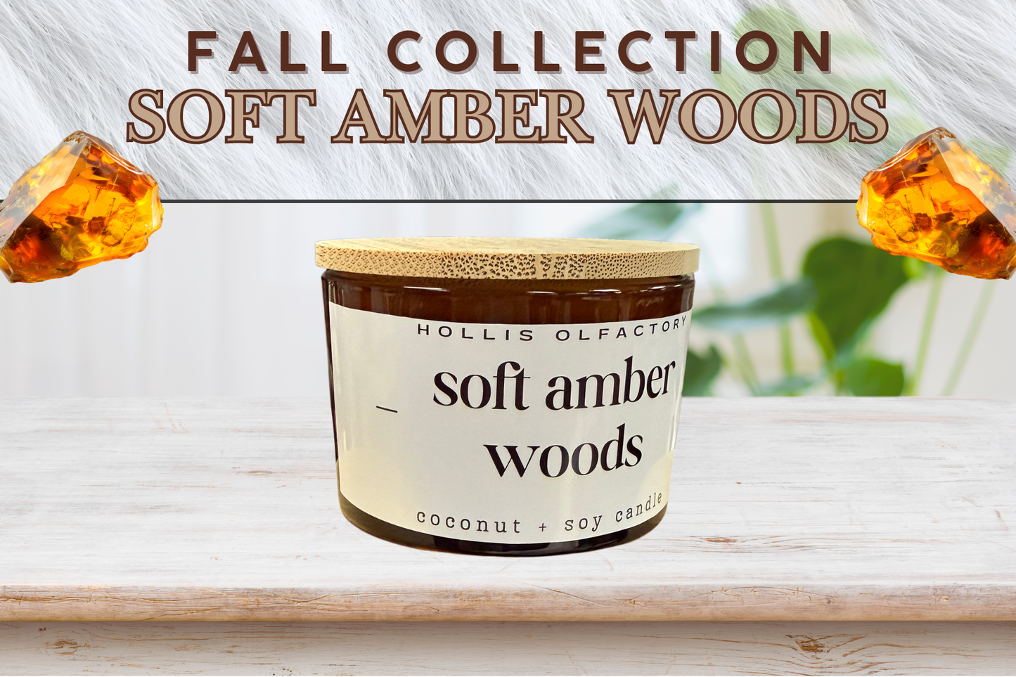 Soft Amber Woods Candle