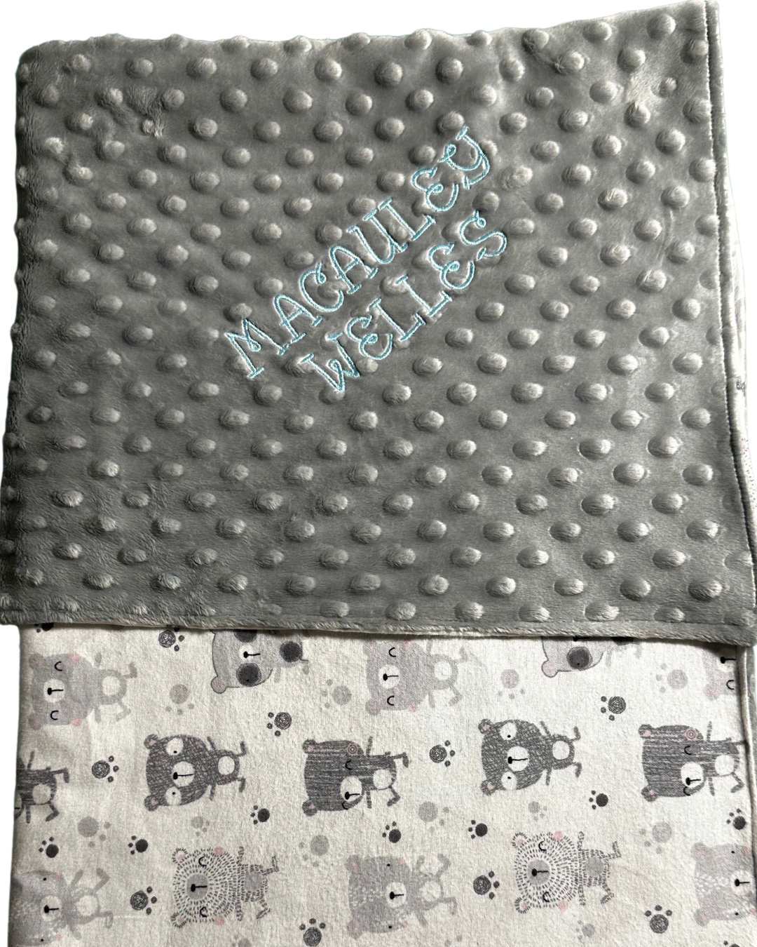 Customizable Embroidered Baby Blanket