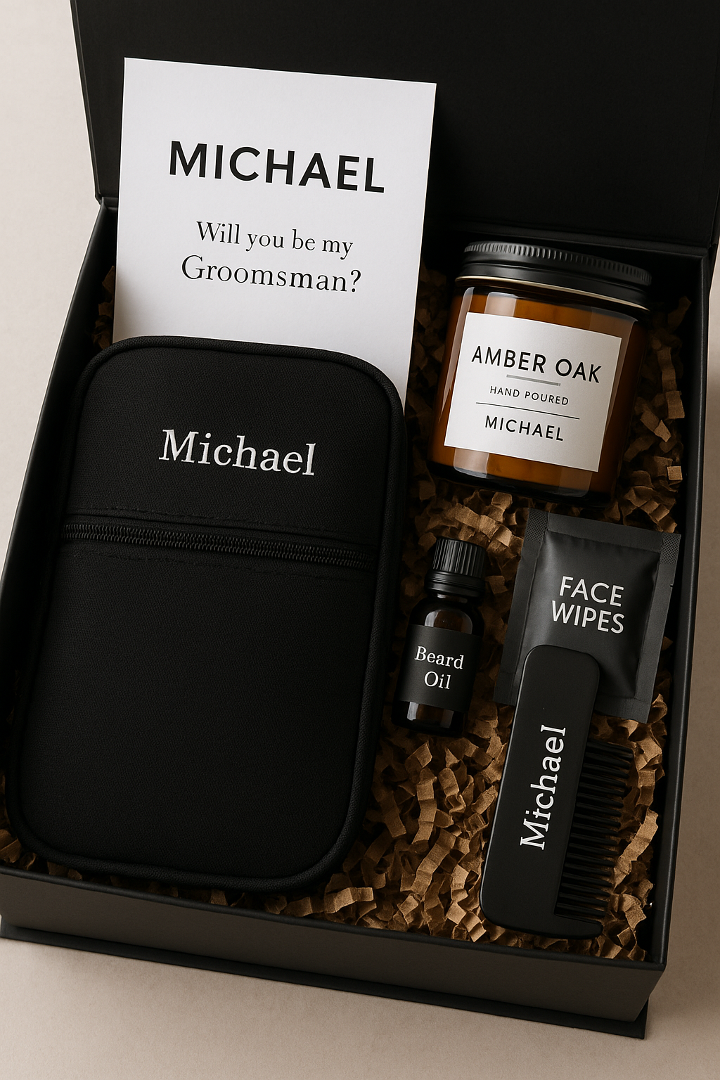 Luxe Personalized Grooms Box