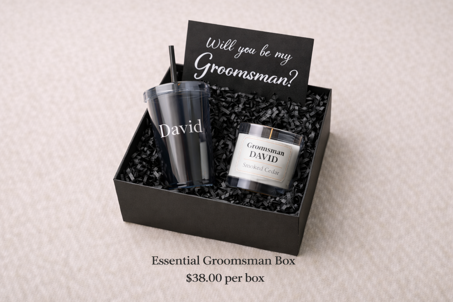 Essential Personalized Grooms Box