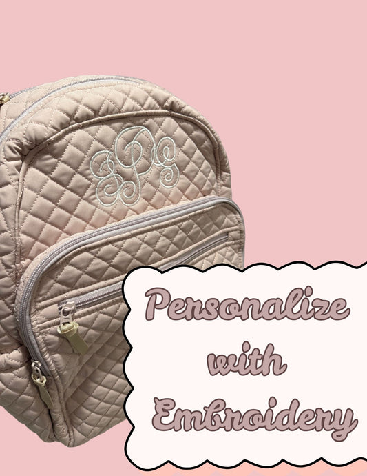 Backpack Embroidery