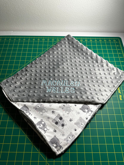 Customizable Embroidered Baby Blanket